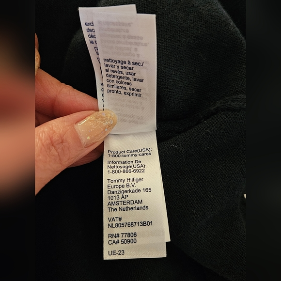 Tommy Hilfiger EMBROIDERY V-NECK JUMPER/ Sweater/Knitted/Preppy style/British - Picture 15 of 16